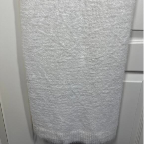 Bardot Lavinia Brushed Long Sleeve Turtleneck Sweater Midi Dress Ivory Size L - Picture 4 of 14